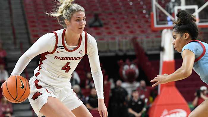 Saylor Poffenbarger against Louisiana Tech on Tuesday night